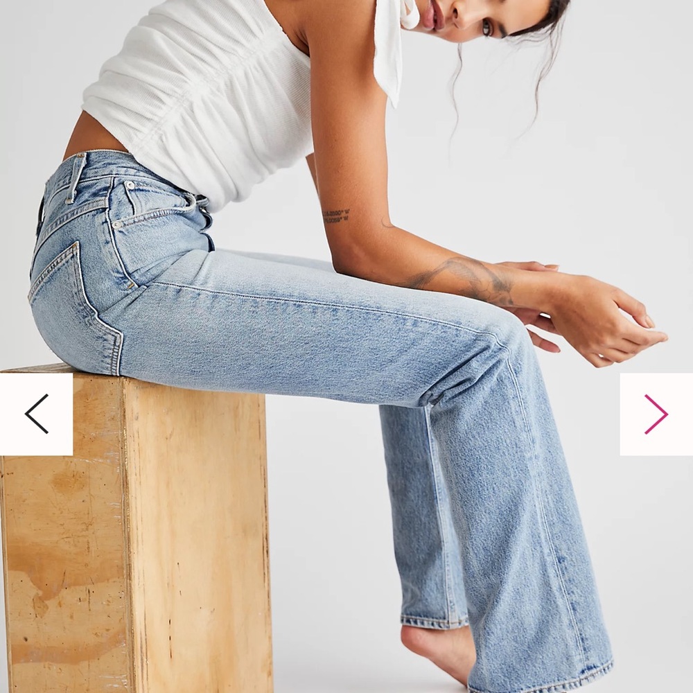 Agolde vintage high rise flare jeans